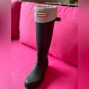 Original Tall Glitter Cuff Welly Boot Socks